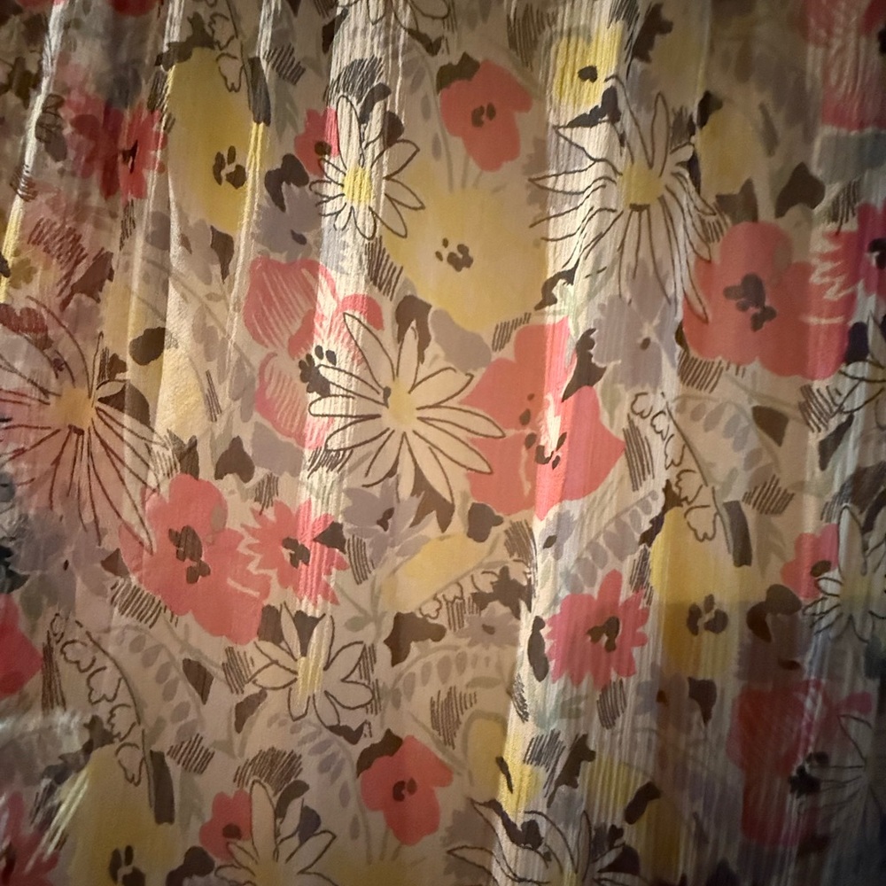 Ralph Lauren Double RL Cream and Pink Tiered Maxi Dress size 1 (small) - Picture 4 of 8